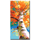 Malen nach Zahlen Kunst Herbstbaum